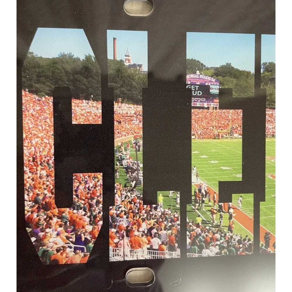 Clemson University Football Acrylic License Plate - Official Licensed Collegiate